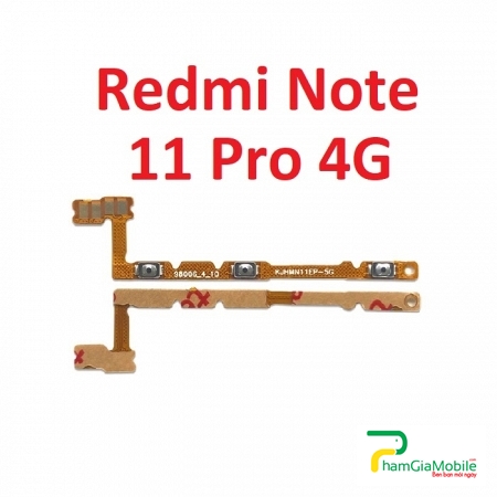 Dây Nút Nguồn Âm Lượng Xiaomi Redmi Note 11 Pro 4G Dây Nút Nguồn On Off  Linh Kiện Thay Thế